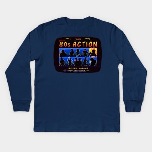 80s Action Heroes Kids Long Sleeve T-Shirt